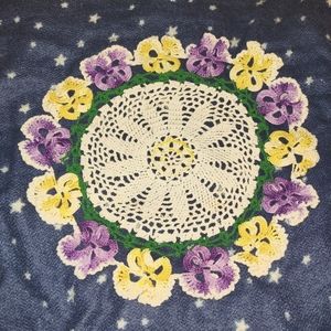 Crocheted doilie